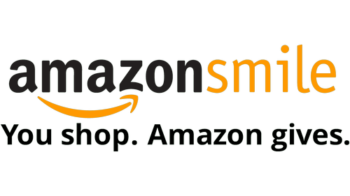 AmazonSmile logo with tagline on black background.